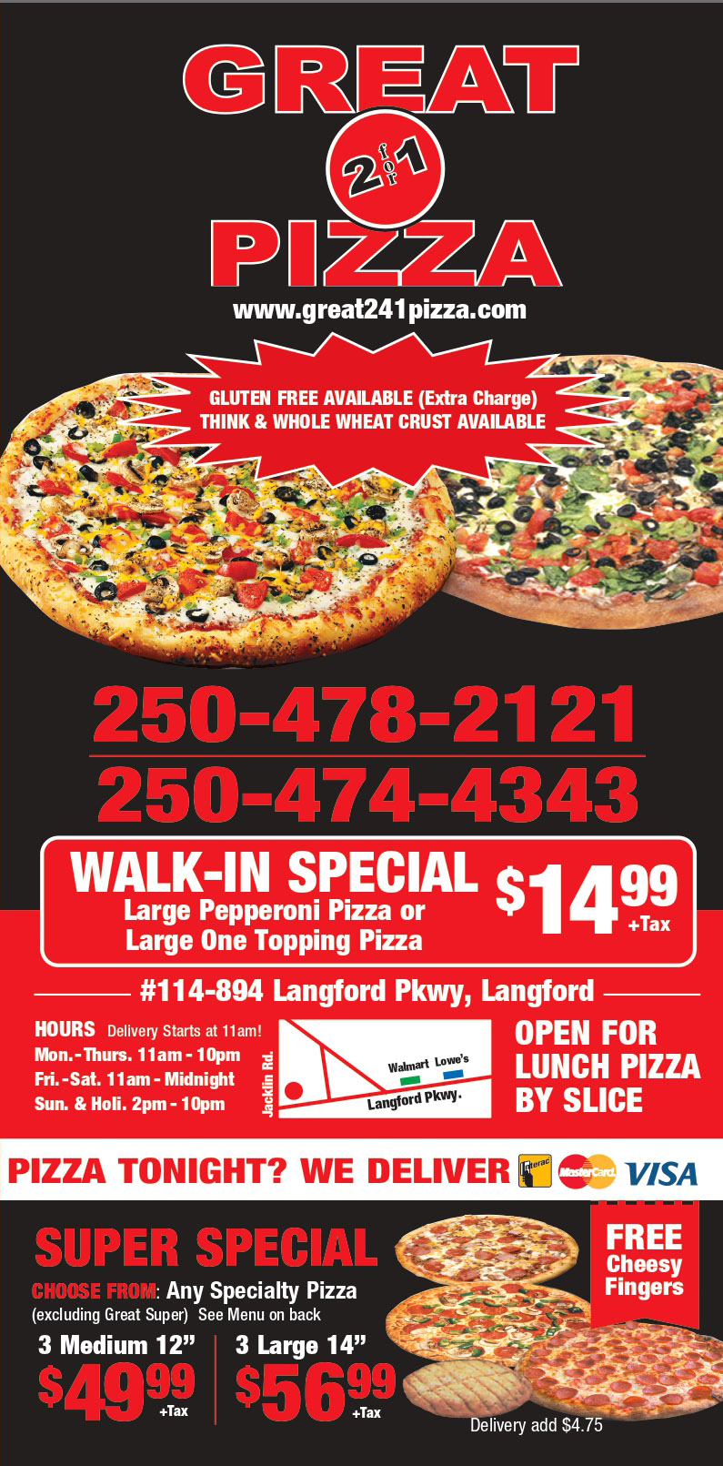 great cannon pizza order